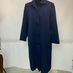 Vintage Forecaster International Full Length Trench in Navy, Size 11/12
